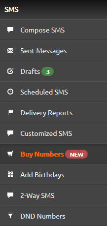 The "Buy Numbers" Feature